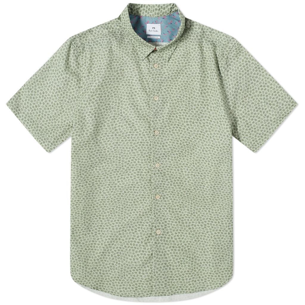 Men's Multi Dot Short Sleeve Shirt Green