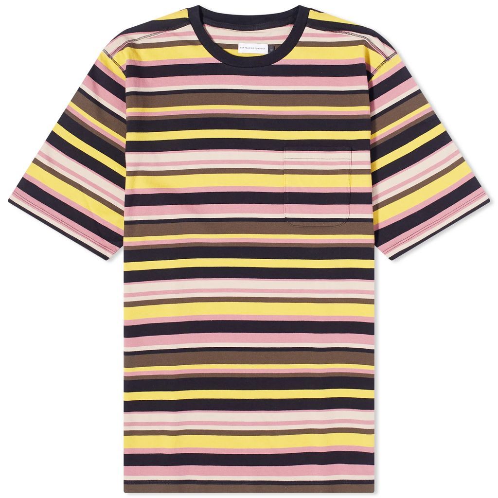 Men's Striped Pocket T-Shirt Black/Multi