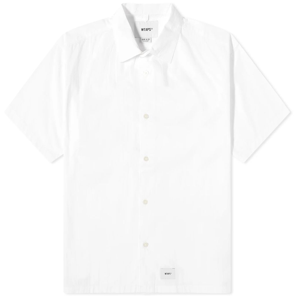 Men's 04 Confusion Short Sleeve Back Print Shirt White