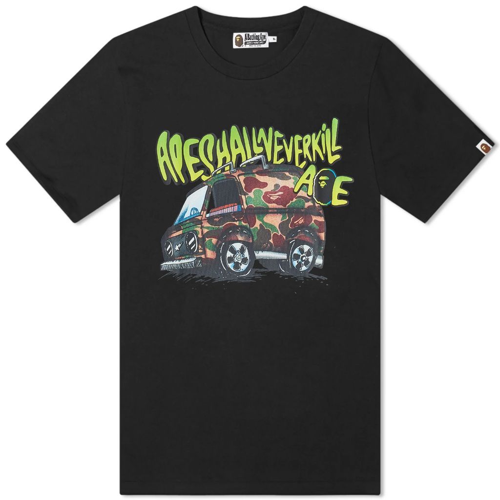 Men's Bape Car Graphic T-Shirt Black