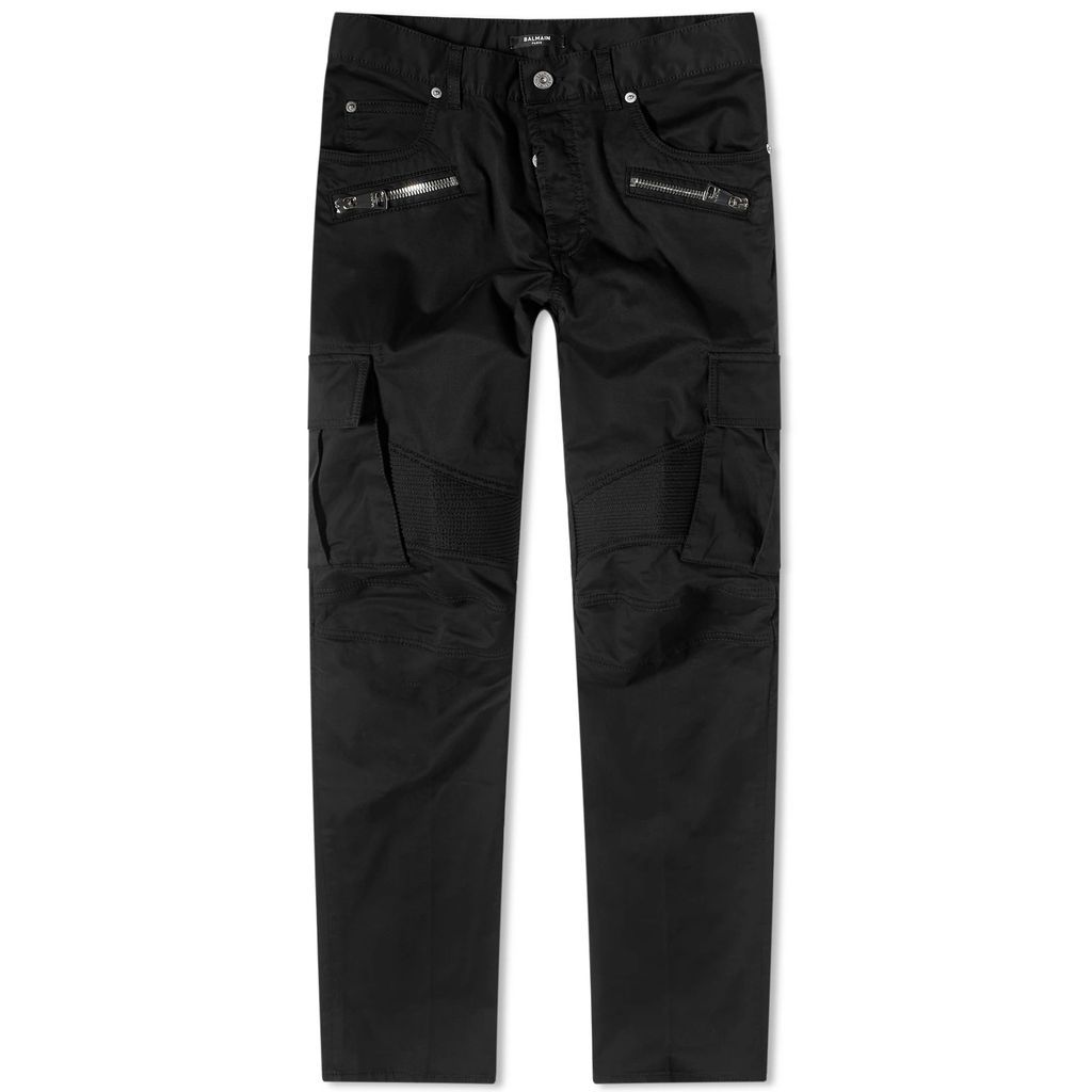 Men's Cargo Biker Jeans Black
