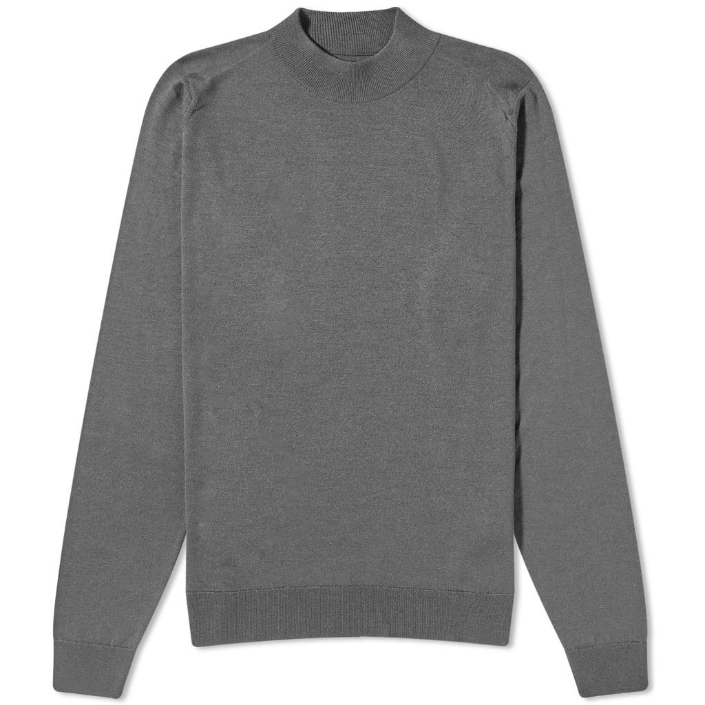 Men's Harcourt Mock Neck Knit Slate Grey