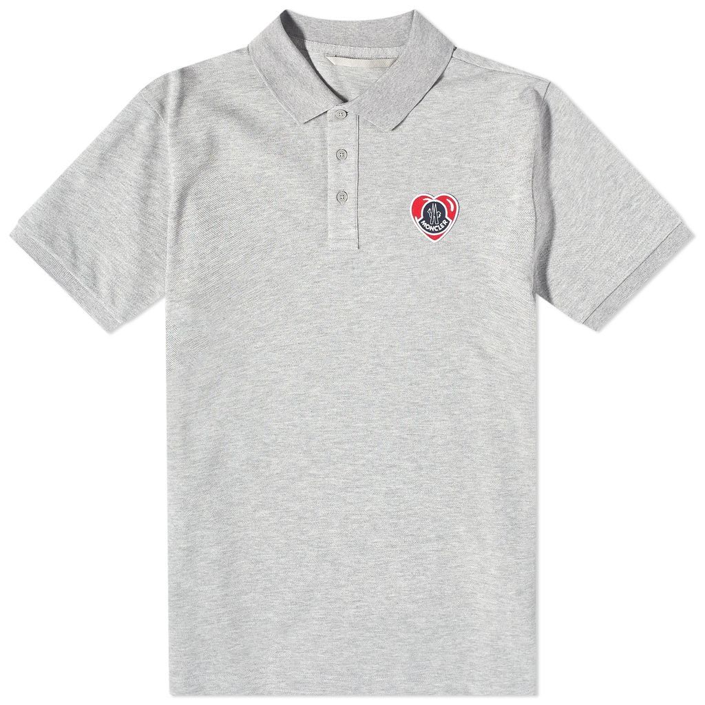 Men's Heart Logo Polo Grey