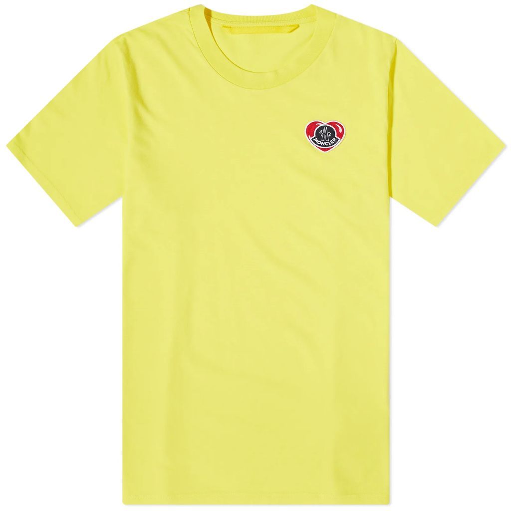 Men's Heart Logo T-Shirt Yellow