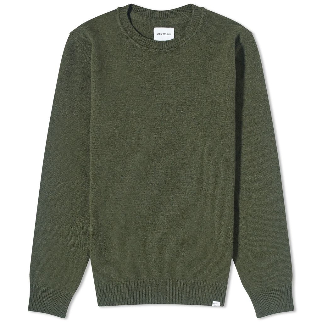 Men's Sigfred Merino Lambswool Sweater Army Green