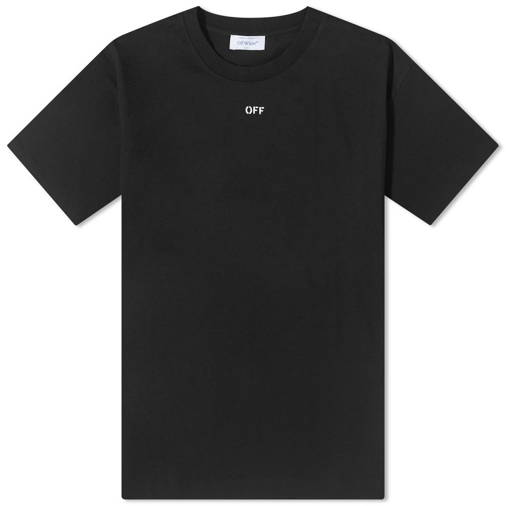 Men's Stamp Logo Skate T-Shirt Black/White