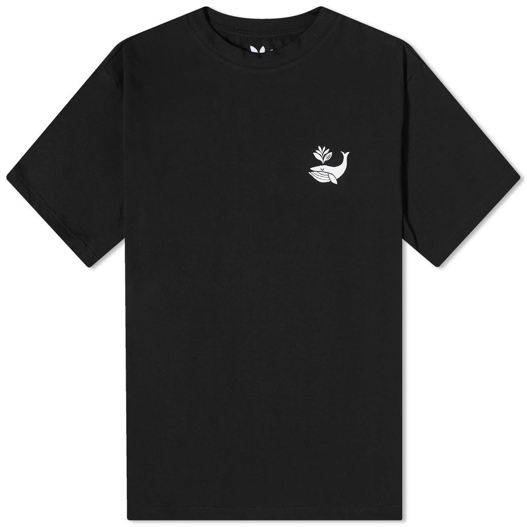Men's Whale Plant T-Shirt Black
