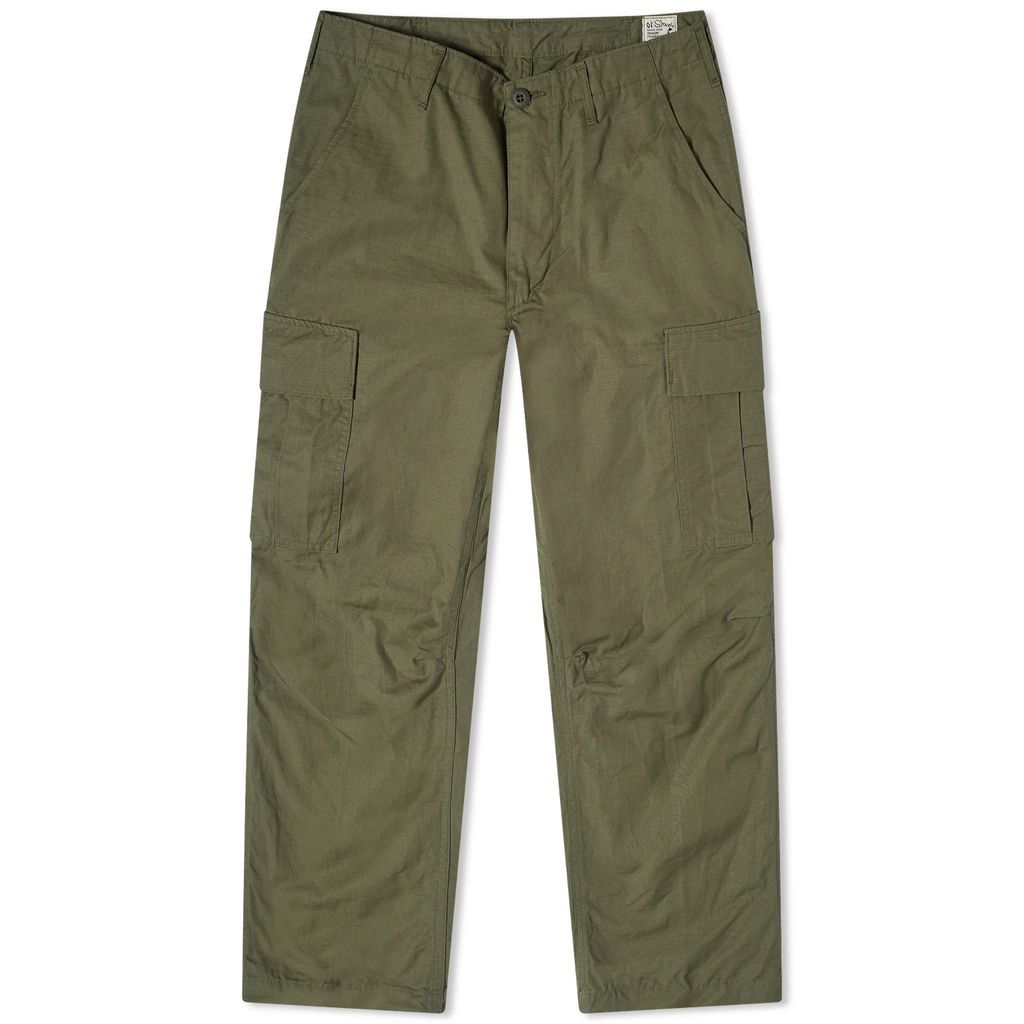 Men's Vintage Fit 6 Pockets Cargo Pants Army Green