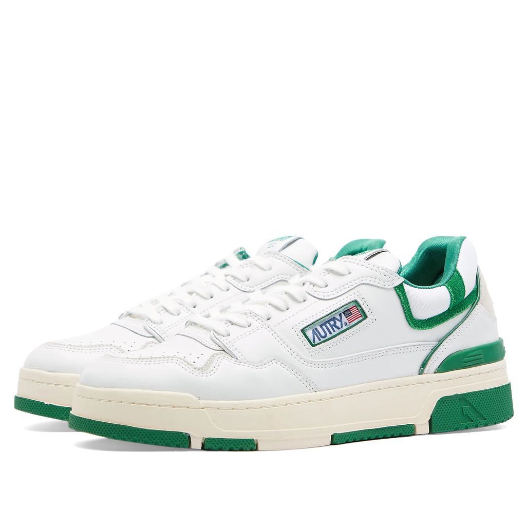 Men's CLC Low Leather Sneaker White/Green