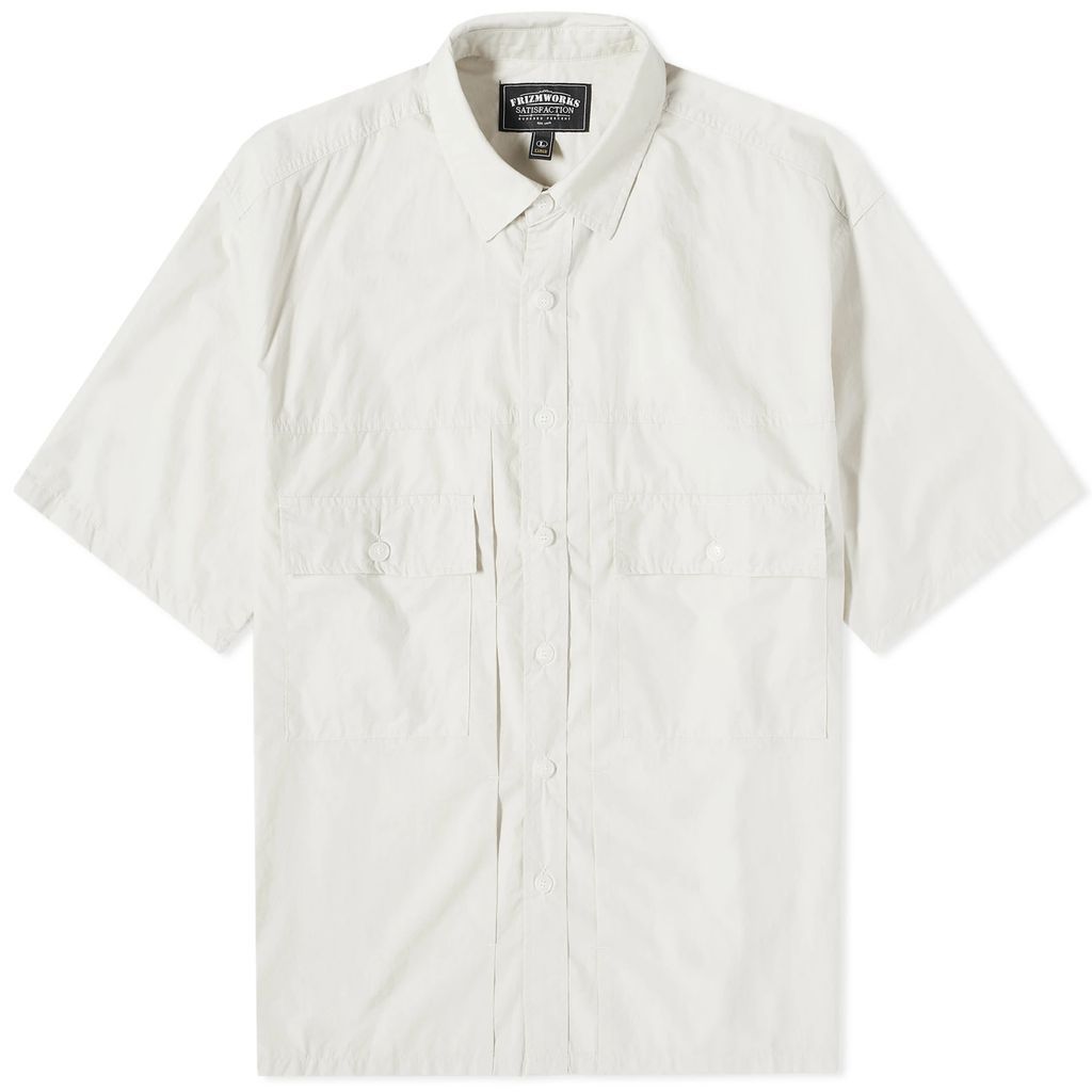 Men's Short Sleeve Trucker Shirt Ivory