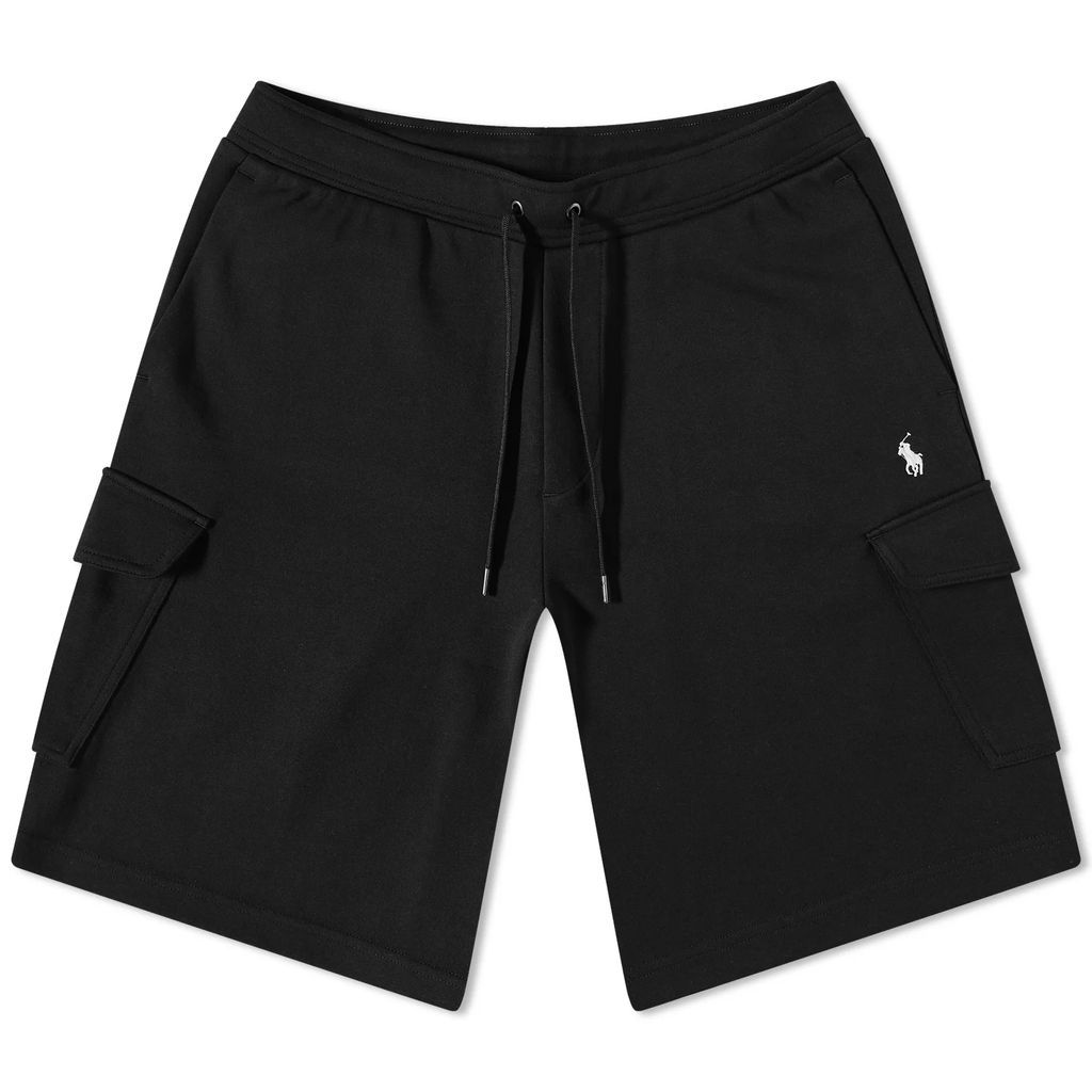 Men's Cargo Sweat Shorts Polo Black