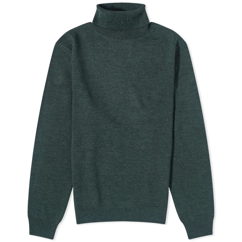 Men's Dundee Roll Neck Knit Heathered Green