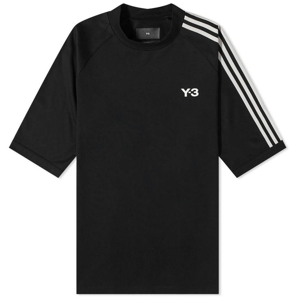 3 Stripe T-Shirt Black/Off White