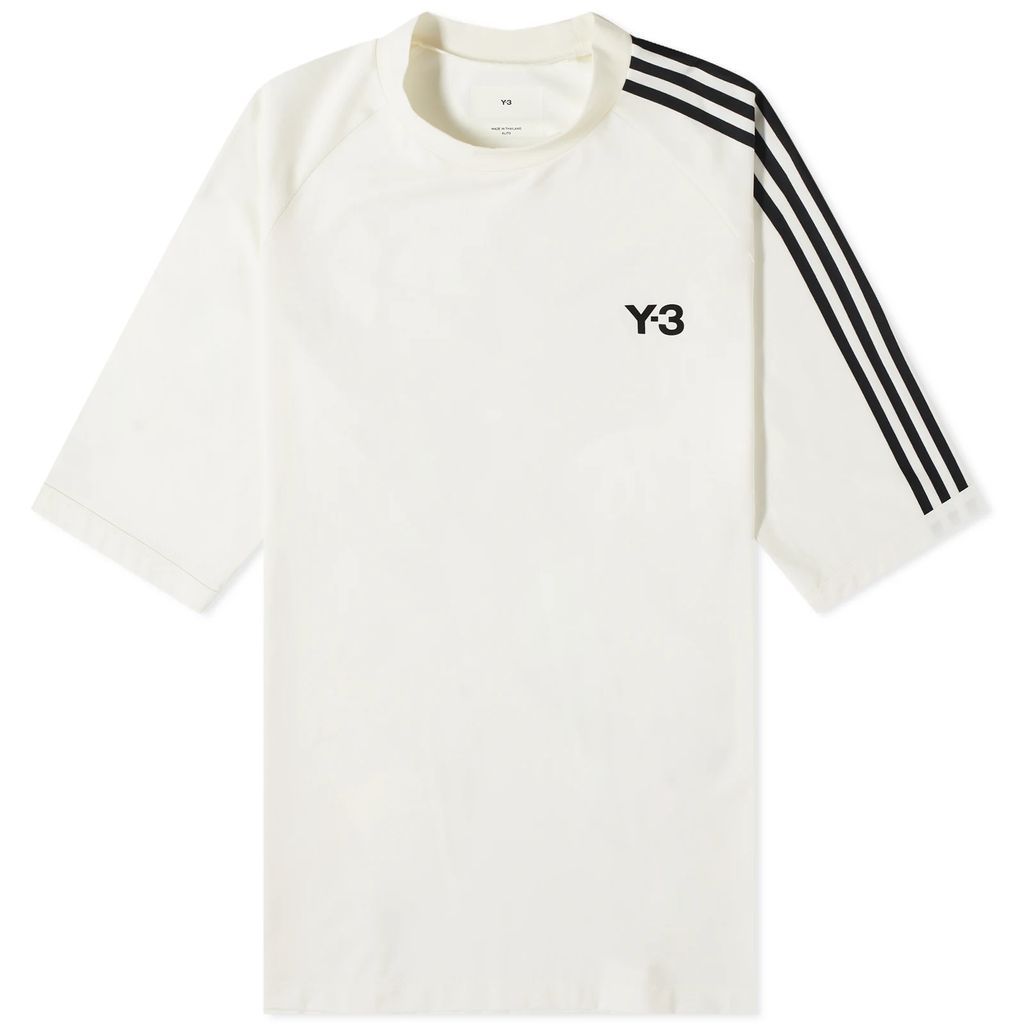 3 Stripe T-Shirt Off White/Black