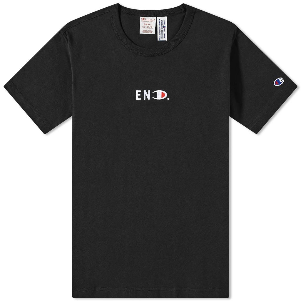 END. x Champion Reverse Weave T-Shirt Black