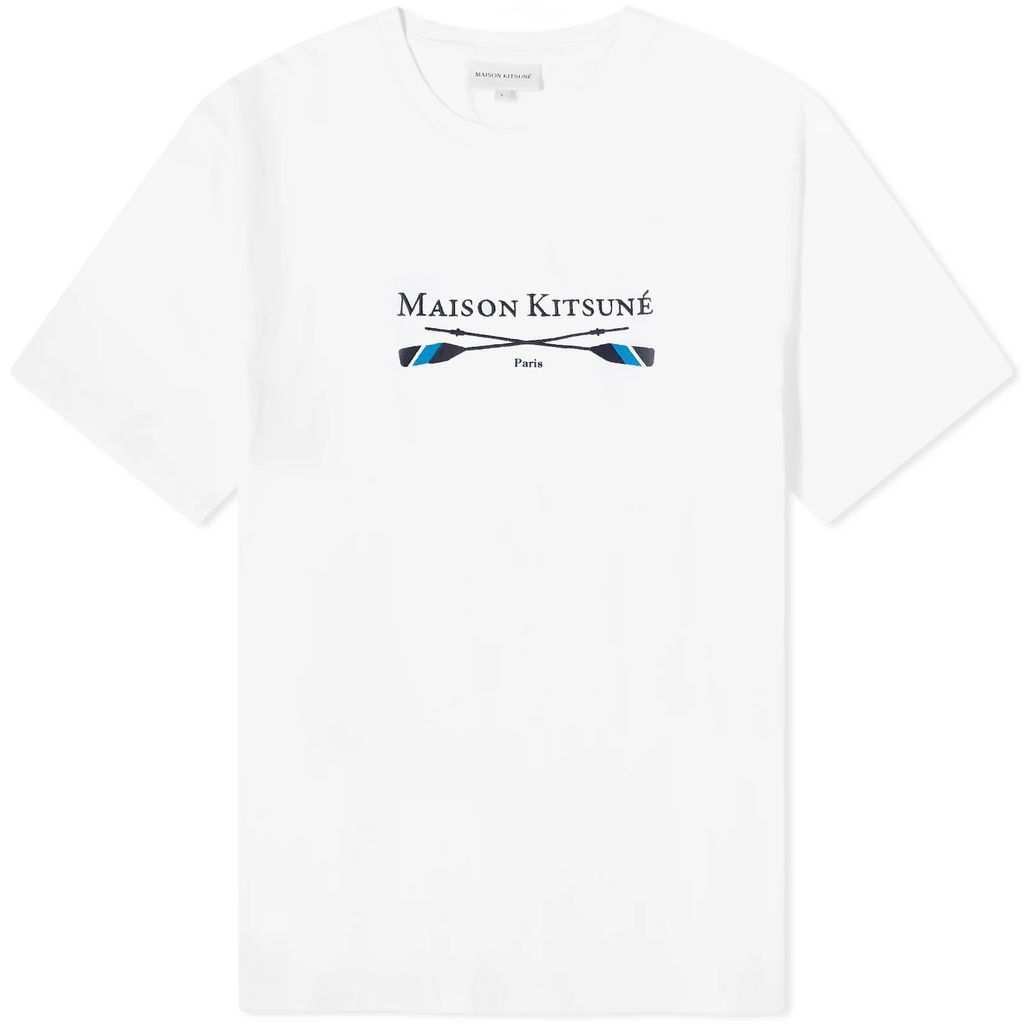 Maison Kitsune Maison Kitsune Oars Regular T-Shirt White