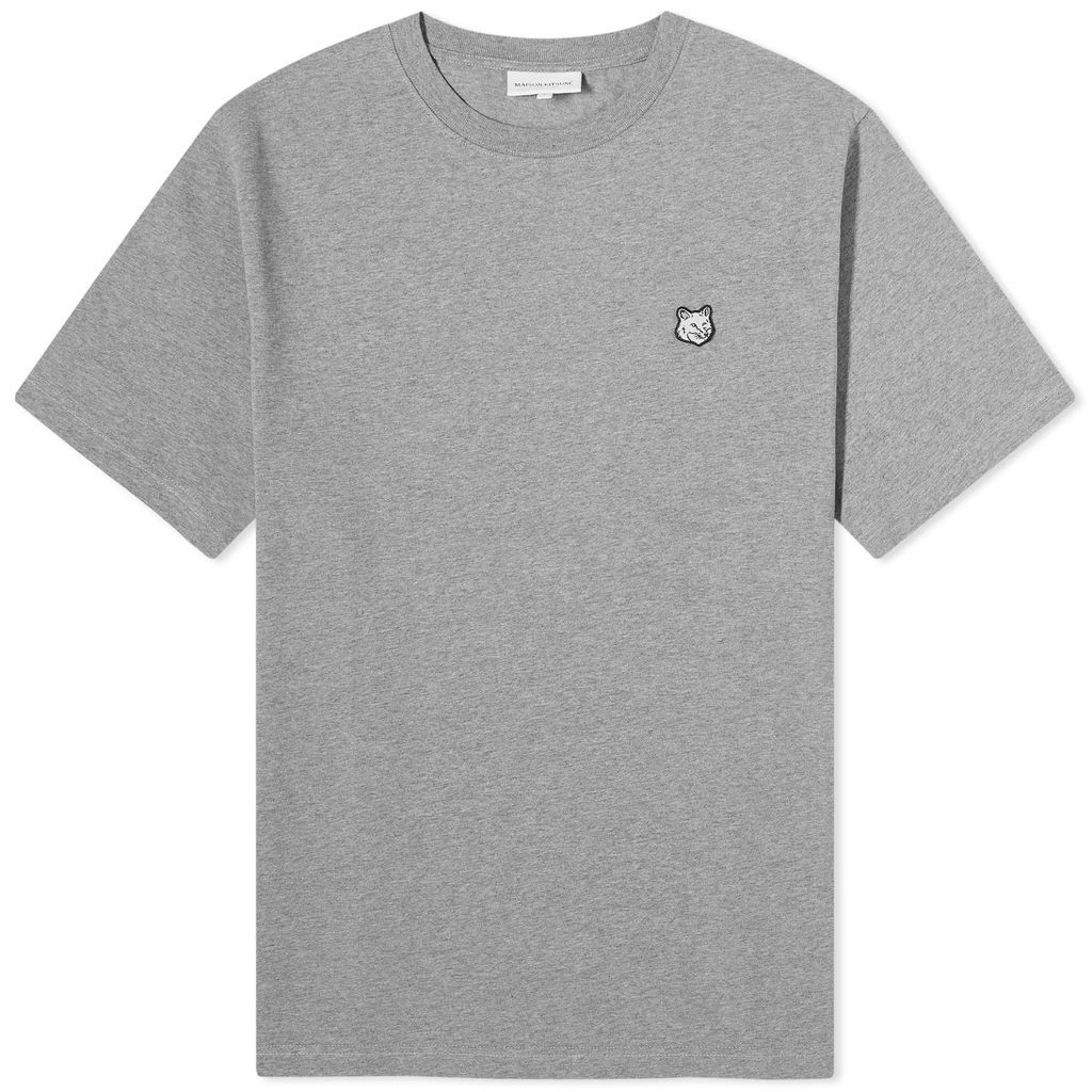 Maison Kitsune Tonal Fox Head Patch Comfort T-Shirt Medium Grey Melange