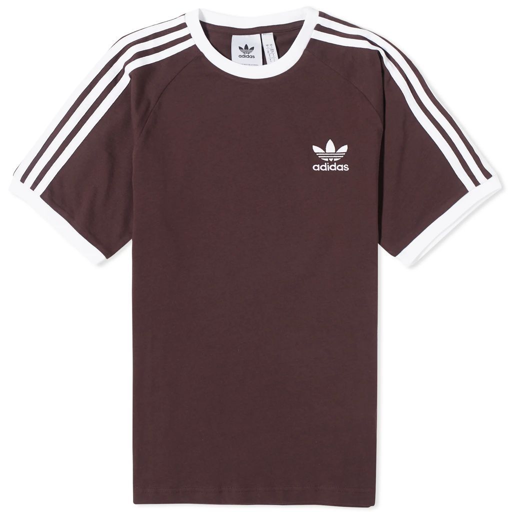 Men's 3 Stripe T-Shirt Shadow Brown