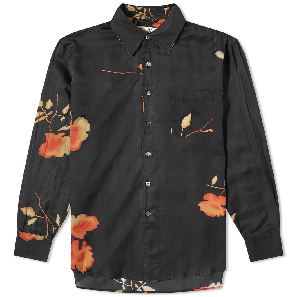 Men's Above Shirt Nocturnal Flower Print