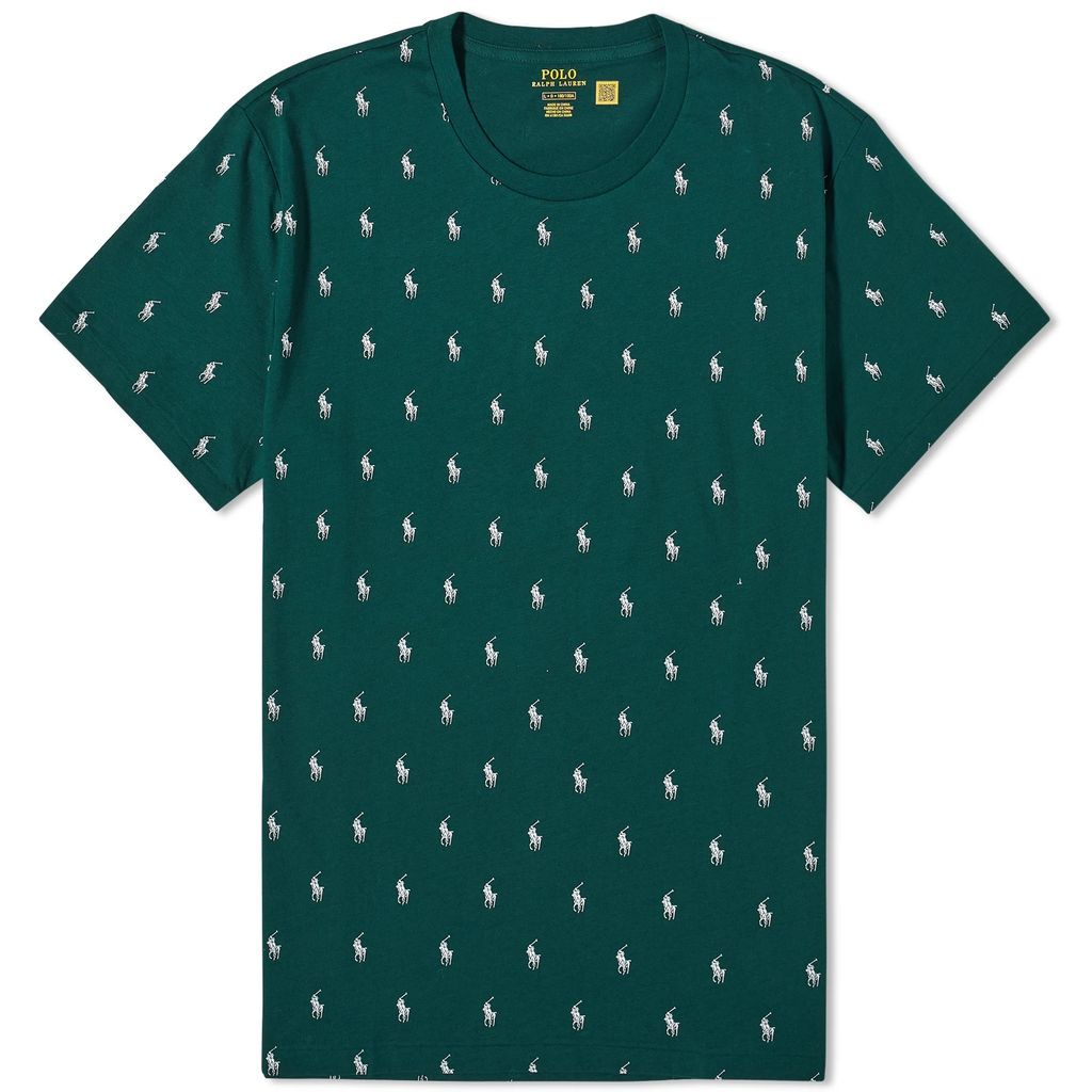 Men's All Over Pony Sleepwear T-Shirt Hunt Club Green