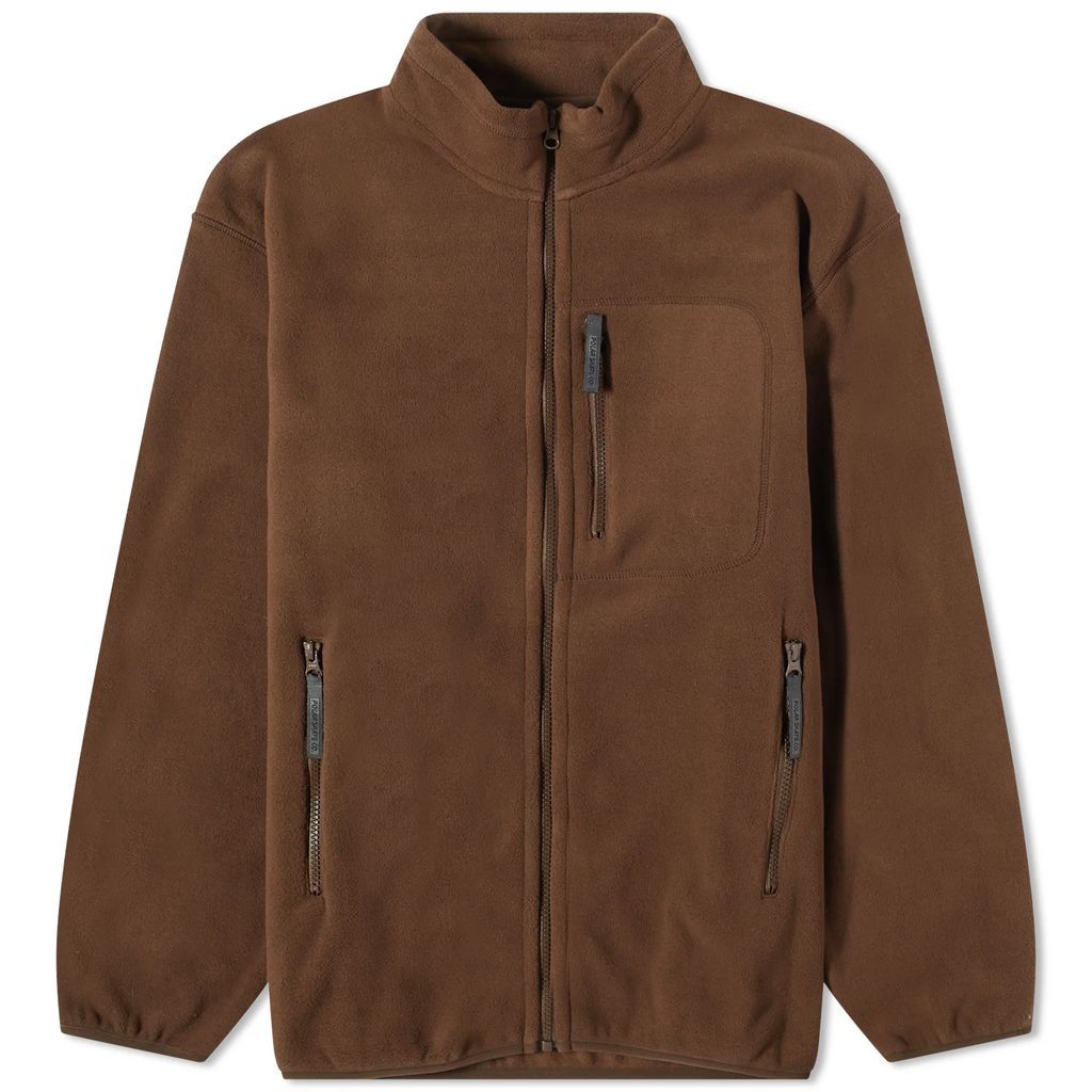 Men's Basic Fleece Jacket Brown
