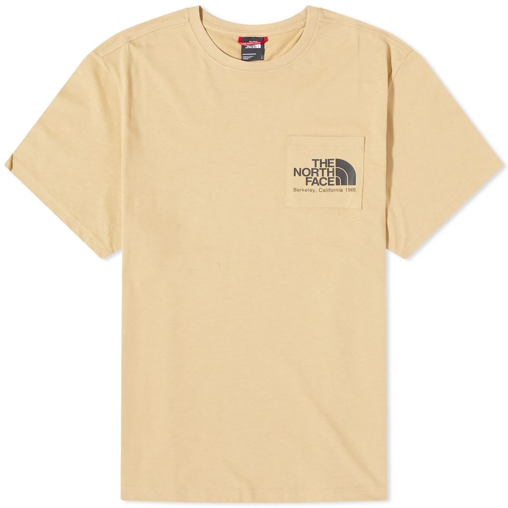 Men's Berkeley California Pocket T-Shirt Khaki Stone/Tnf Black
