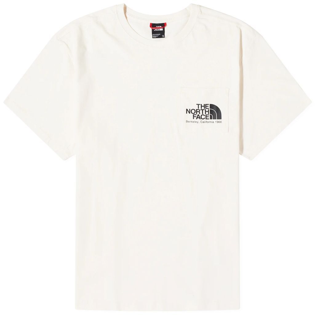Men's Berkeley California Pocket T-Shirt Gardenia White/Tnf Black