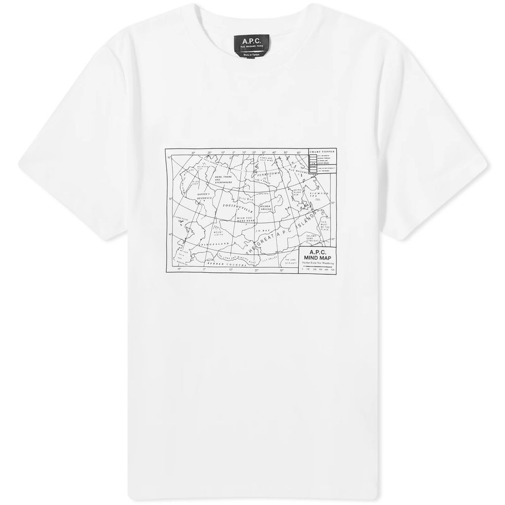 Men's Carl Mind Map T-Shirt White