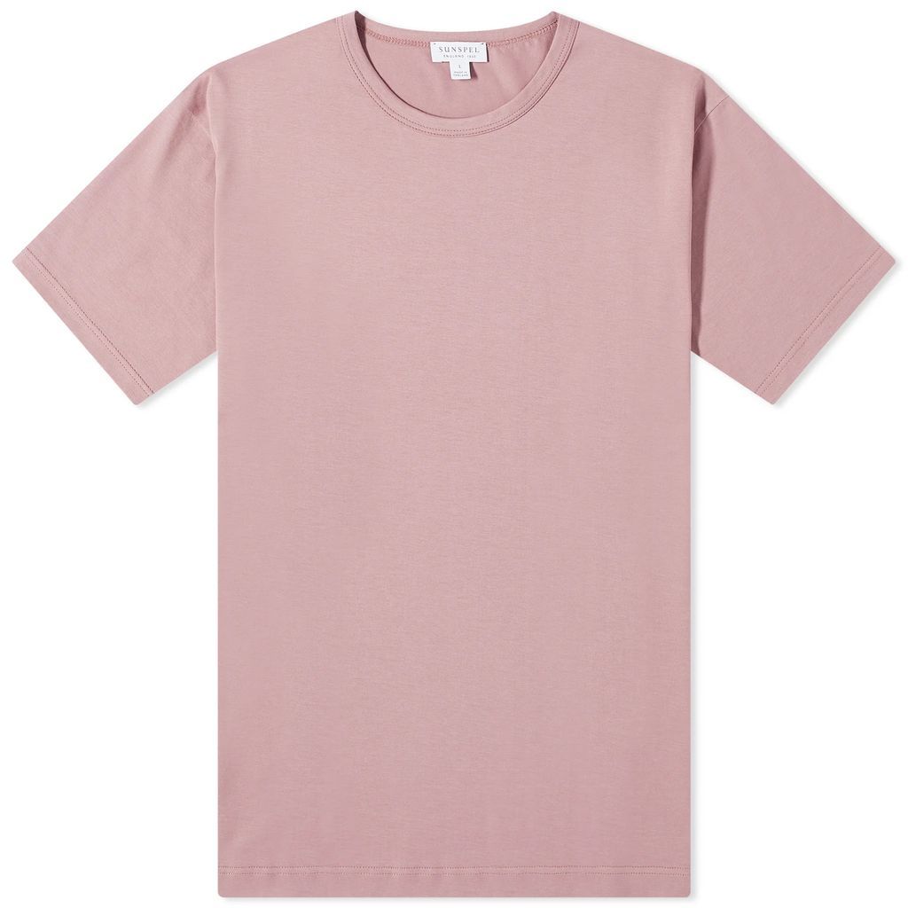 Men's Classic Crew Neck T-Shirt Vintage Pink