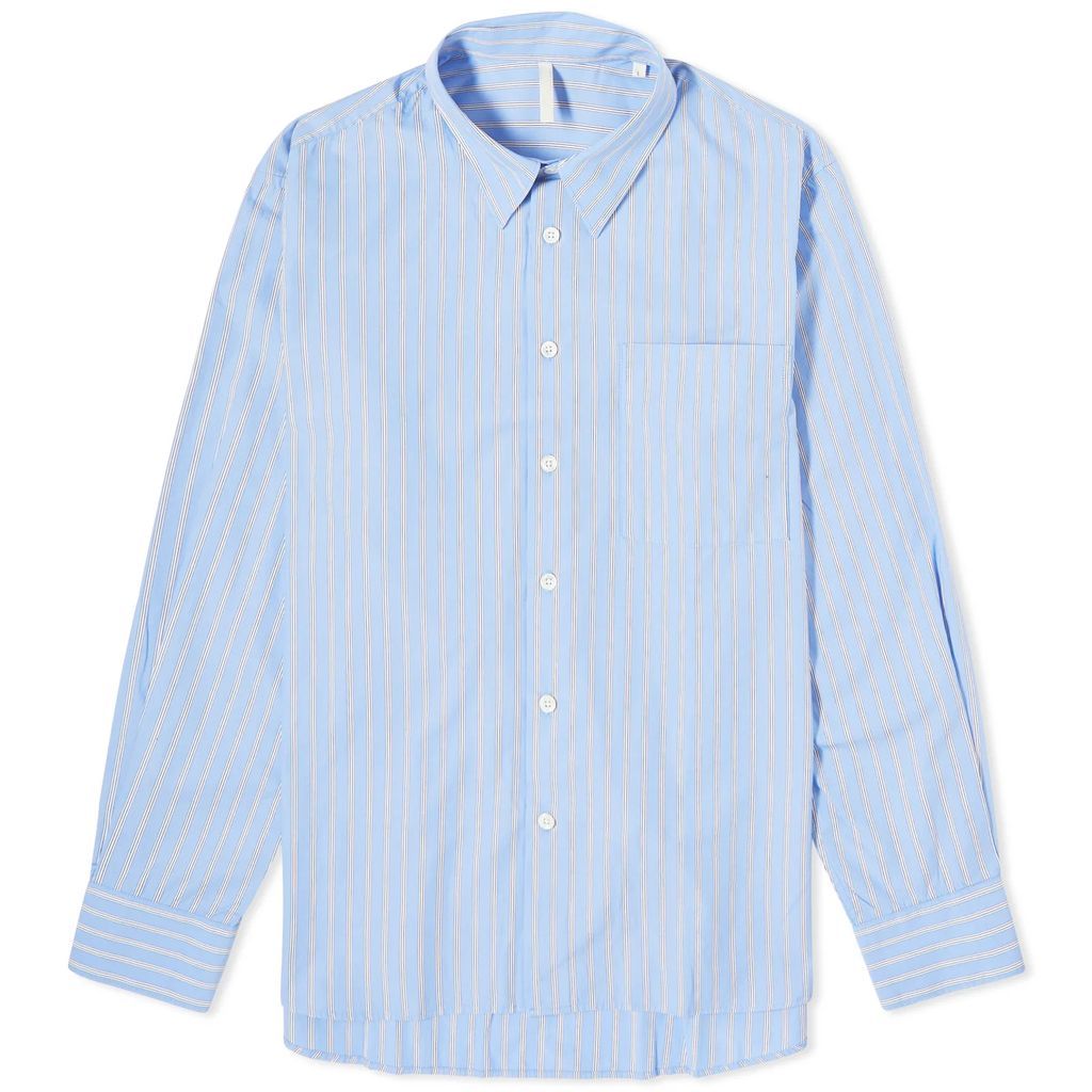 Men's Cotton Stripe Ace Shirt Light Blue