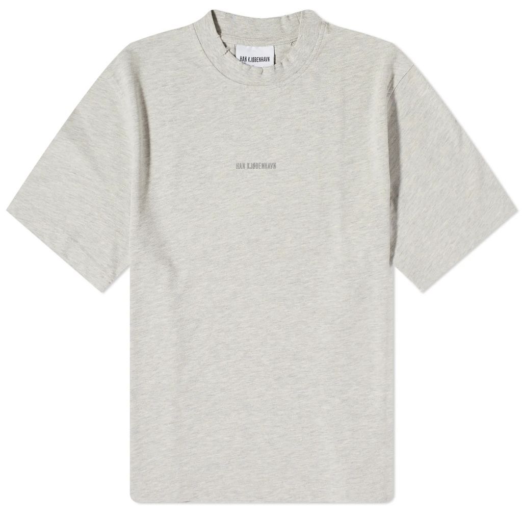 Men's Distressed Logo T-Shirt Distressed Grey Melange