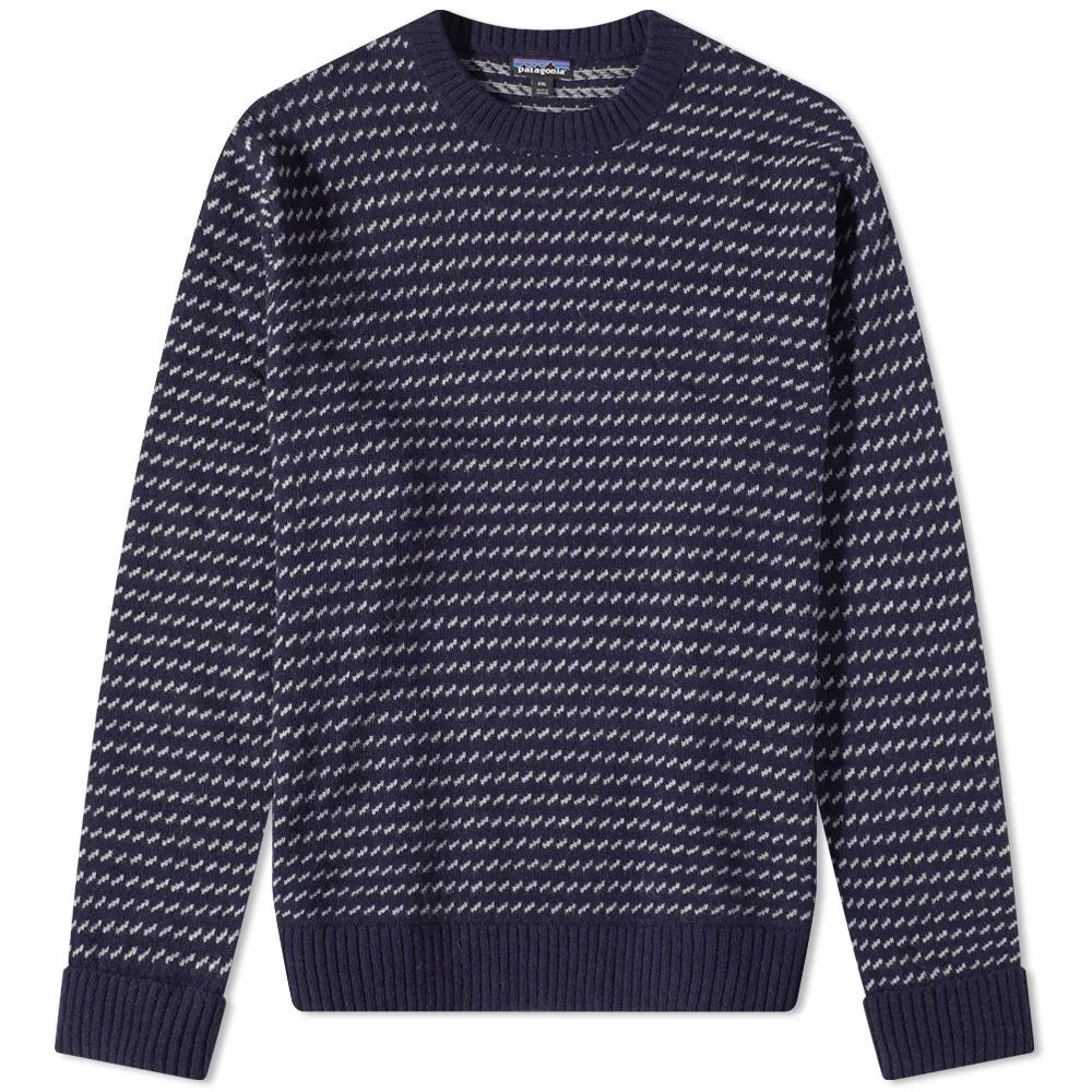Men's Recycled Wool Crew Knit Classic Navy