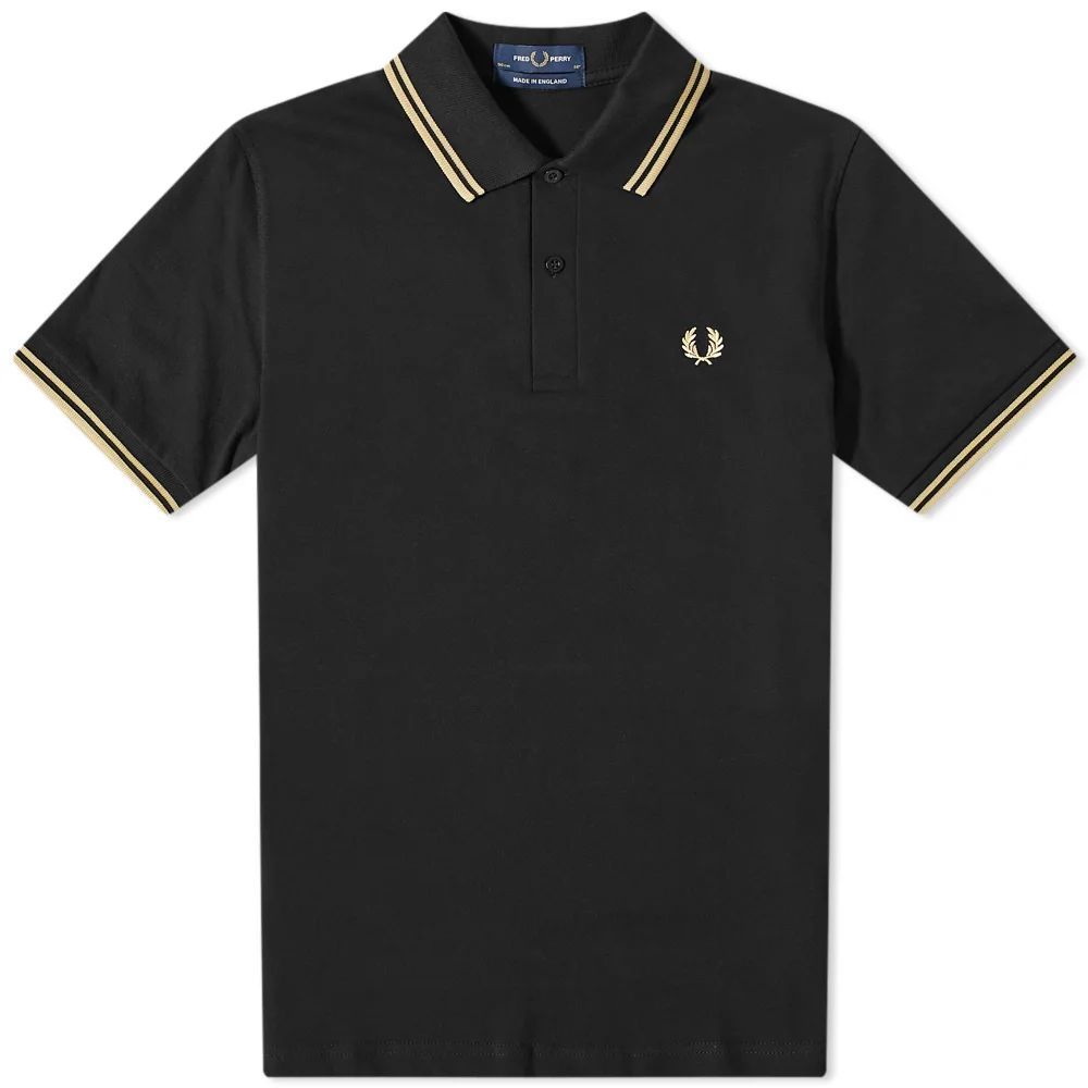 Men's Original Twin Tipped Polo Black/Champagne