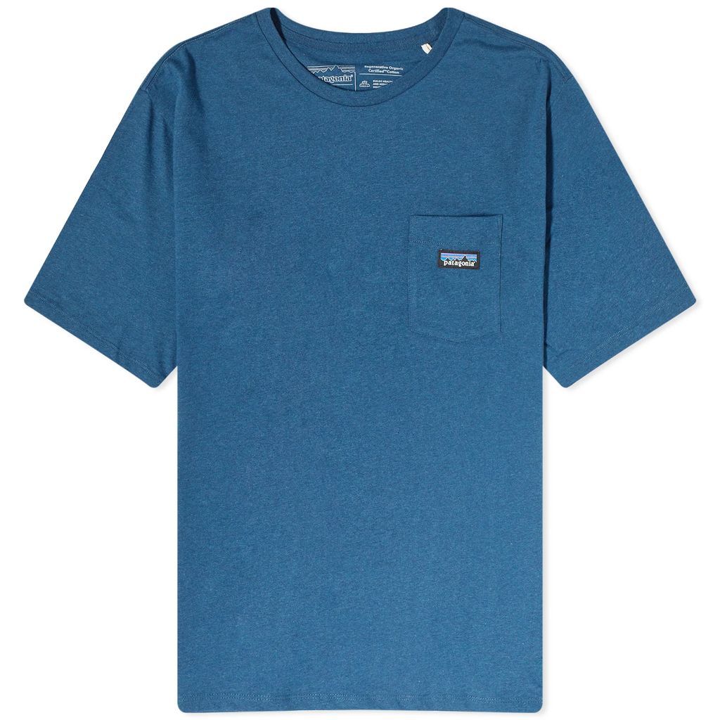 Men's Regenerative Cotton Pocket T-Shirt Tidepool Blue