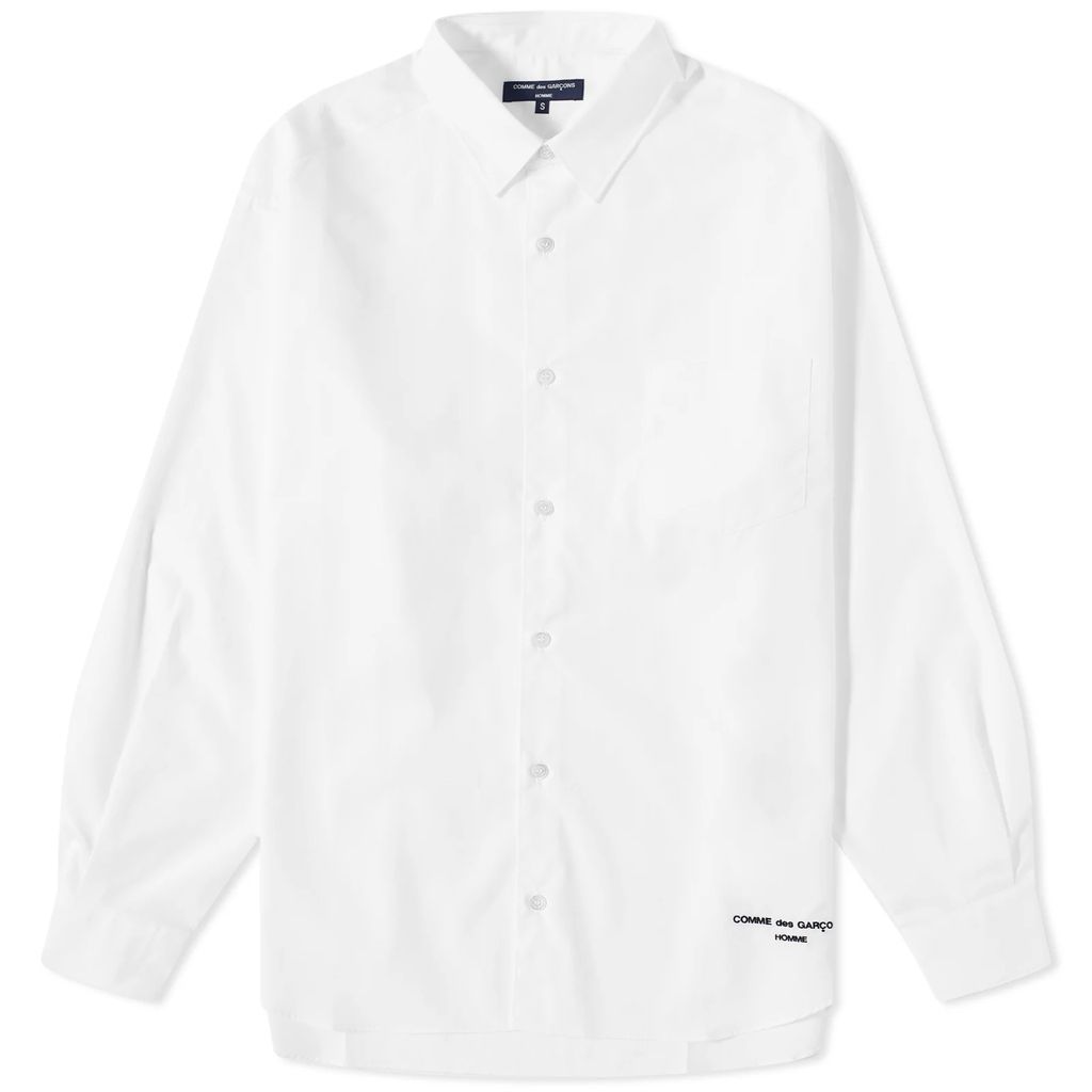 Men's Emroidered Logo Shirt White