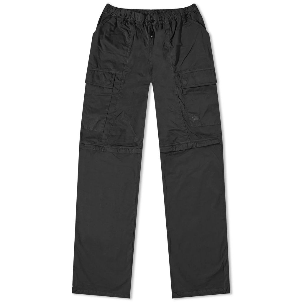 Men's Garment Dye Nylon Tactical Pants Pirate Black