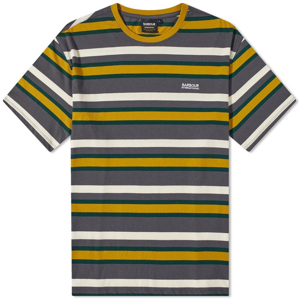 Men's International Gauge Stripe T-Shirt Asphalt