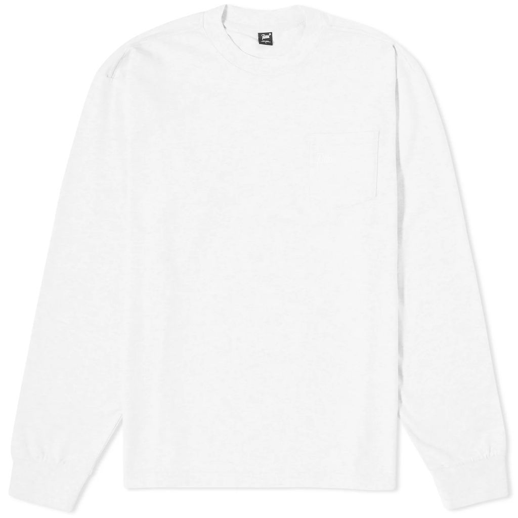 Men's Long Sleeve Basic Pocket T-Shirt Melange Grey