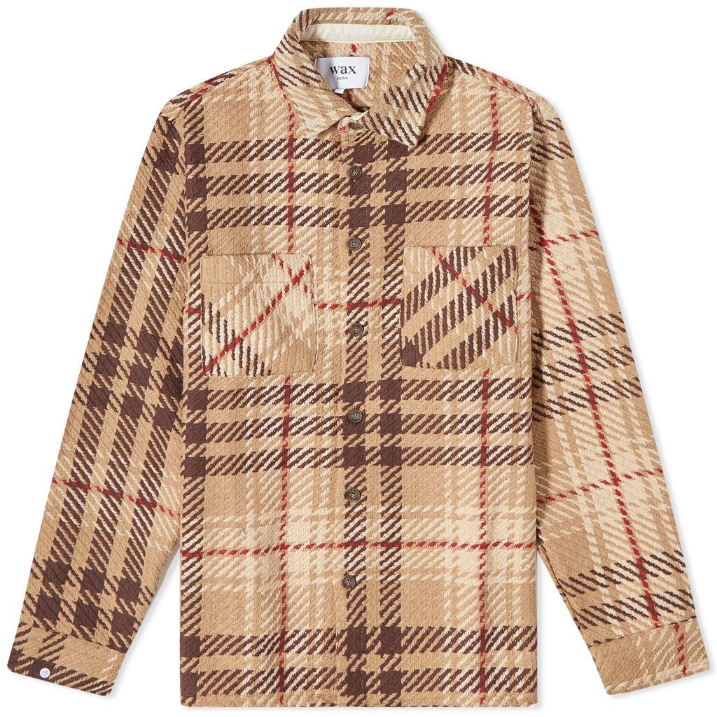 Men's Marlow Check Whiting Overshirt Beige/Brown