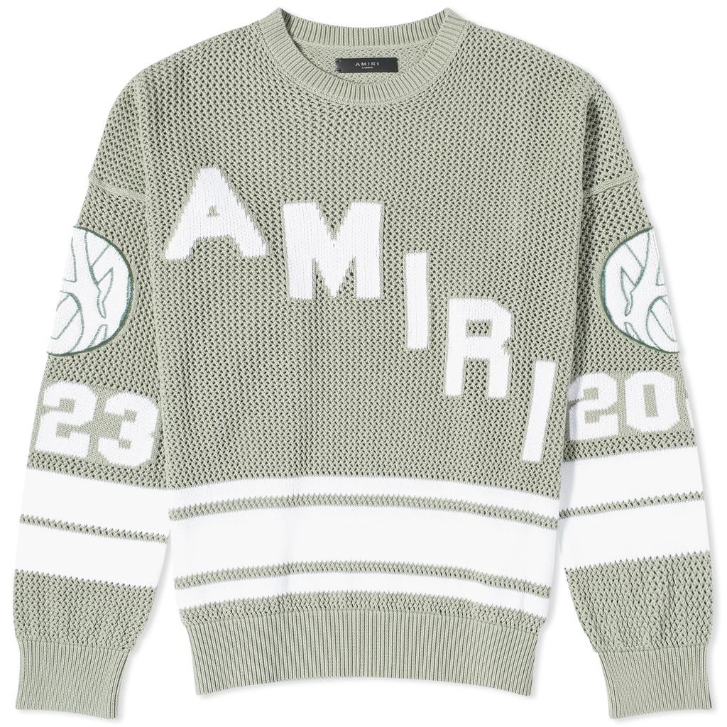 Men's Mesh Hockey Logo Sweater Frosty Green