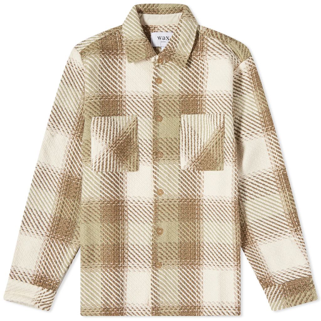 Men's Ombre Check Whiting Overshirt Sage/Ecru