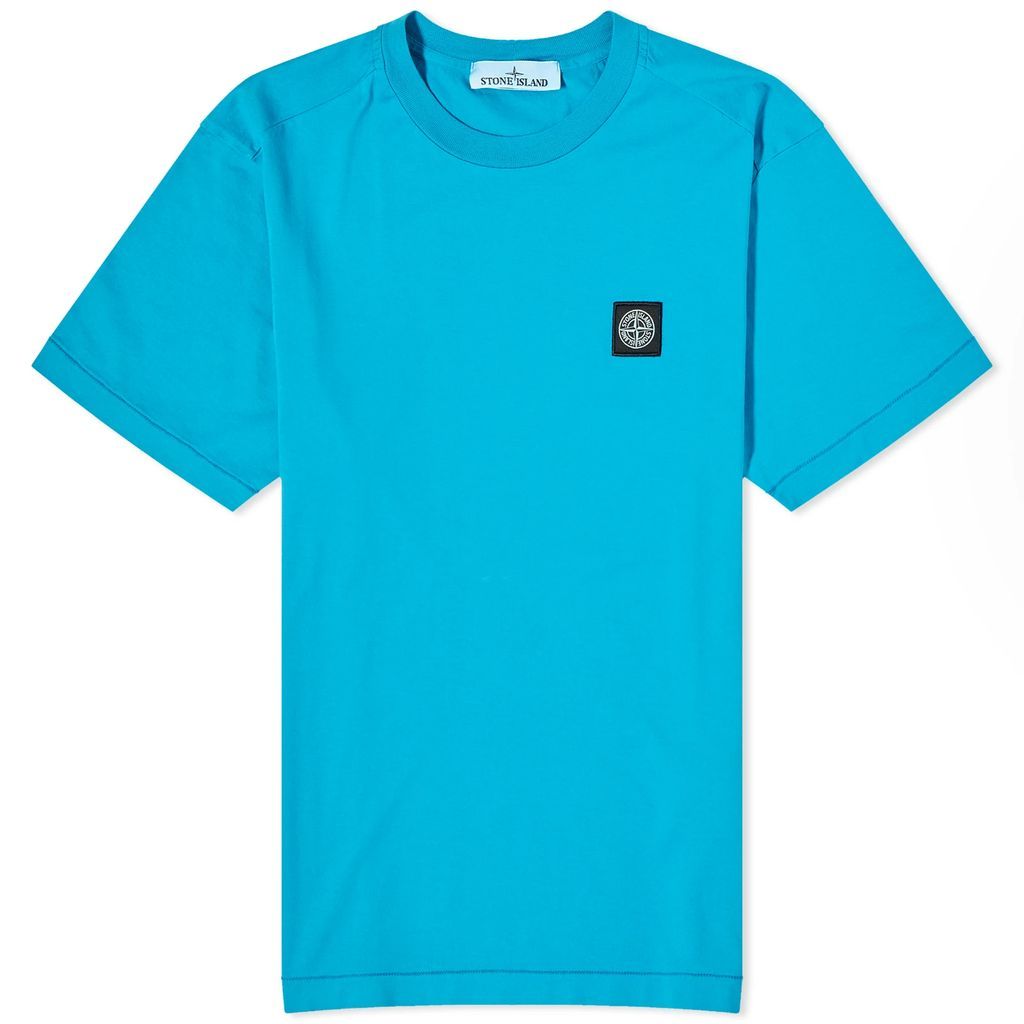 Men's Patch T-Shirt Turquoise