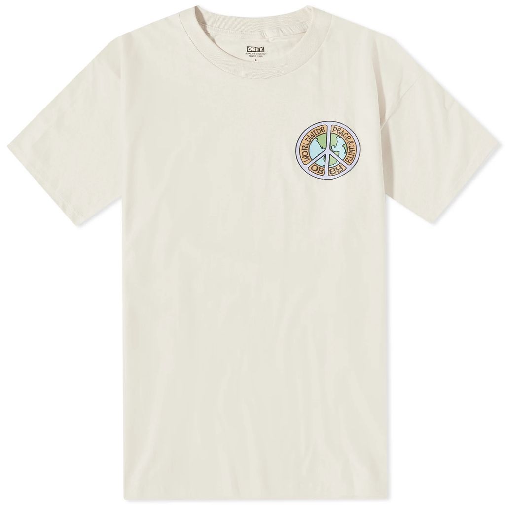Men's Peace & Unity T-Shirt Cream