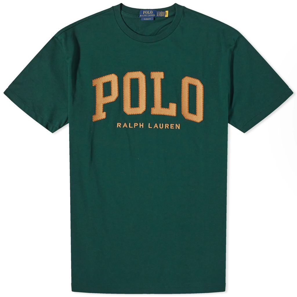 Men's Polo College Logo T-Shirt Hunt Club Green