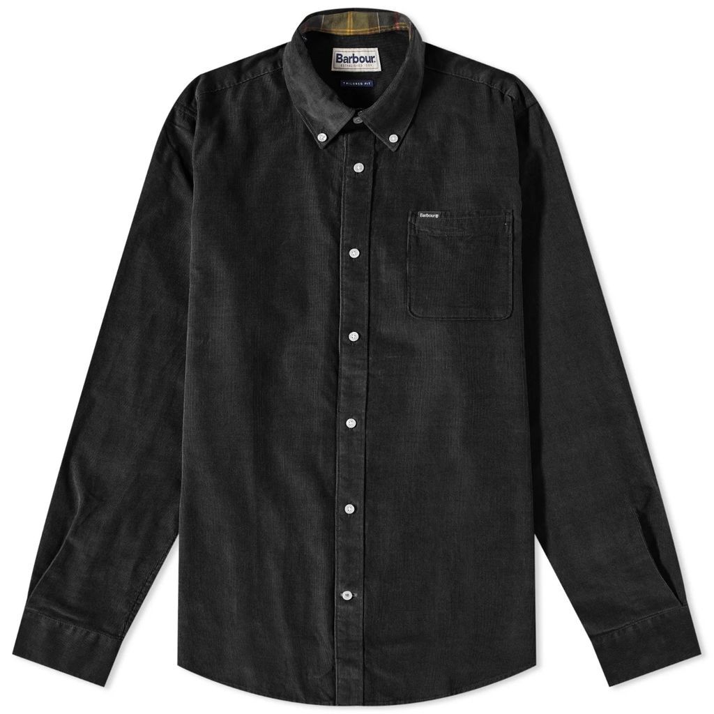 Men's Ramsey Tailored Cord Shirt Black