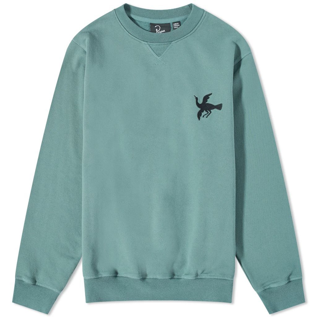 Men's Snaked By Ahorse Crew Sweat Pine Green