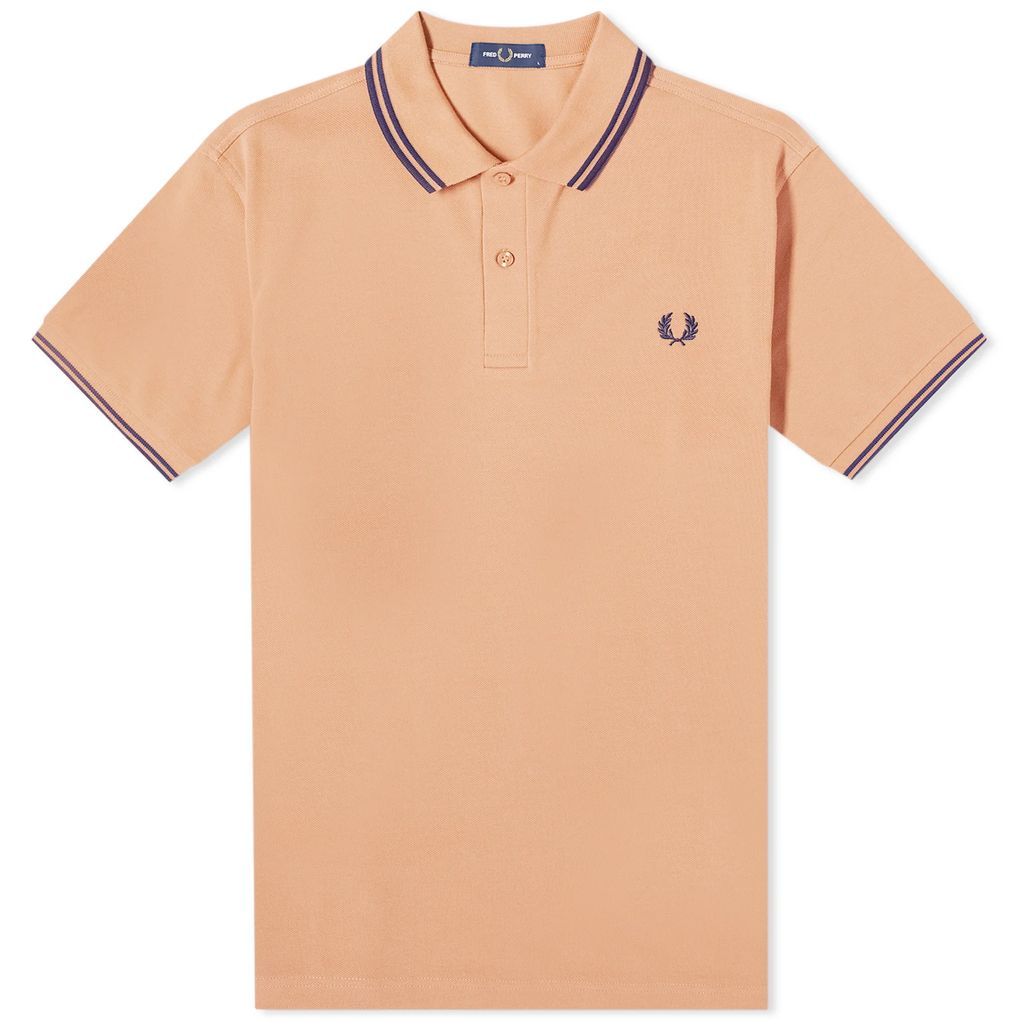 Men's Twin Tipped Polo Light Rust/French Navy