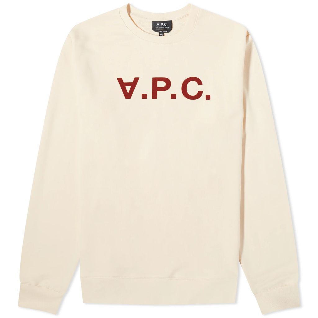 Men's VPC Logo Crew Sweat Off White