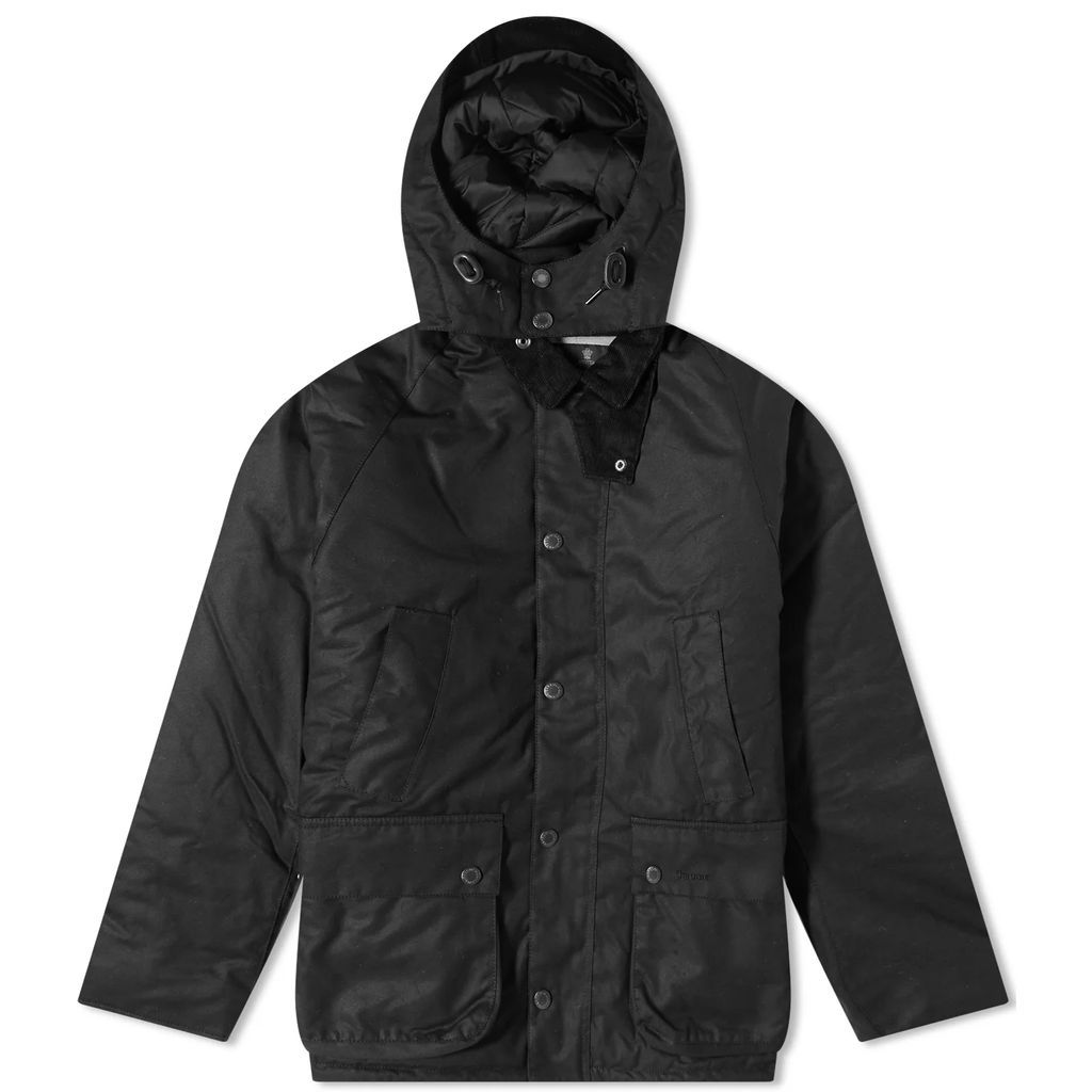 Men's Winter Bedale Wax Jacket Black Slate