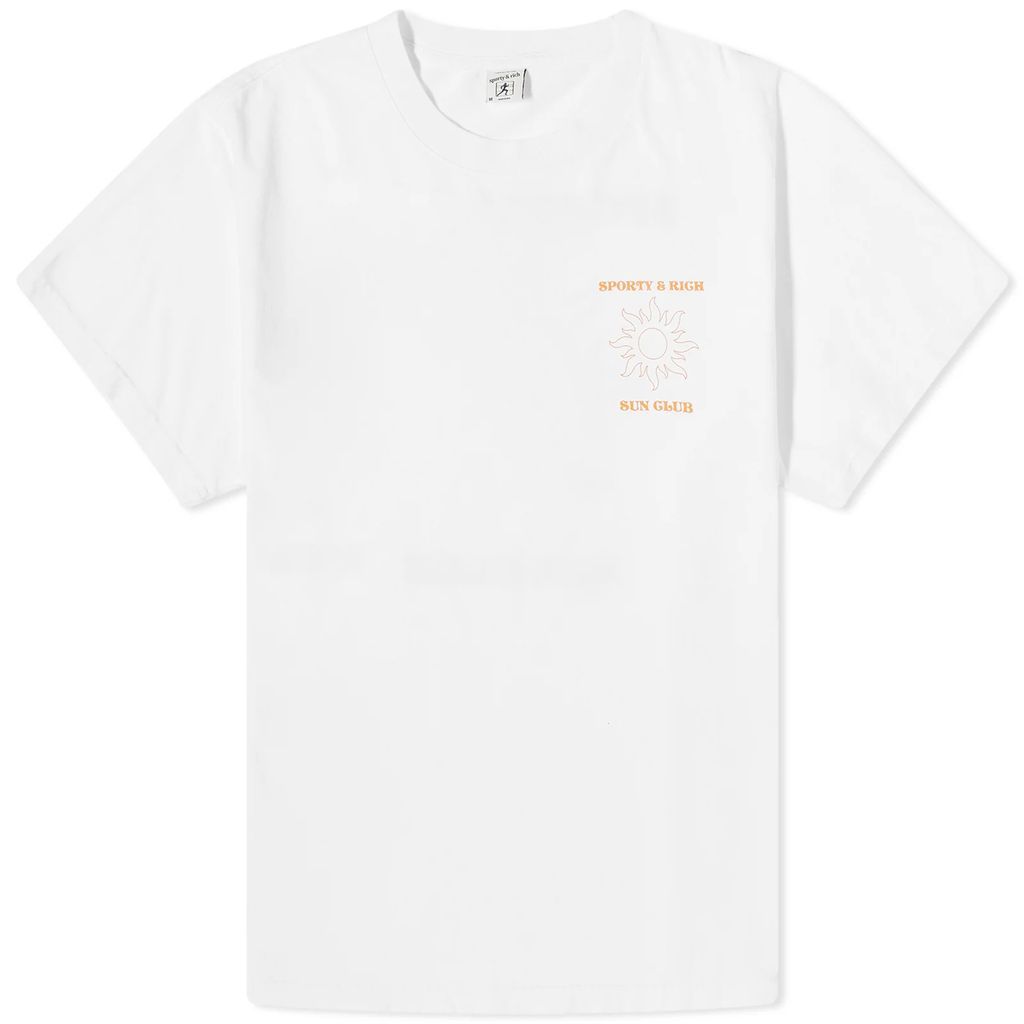 Sun Club T-Shirt White/Saffron